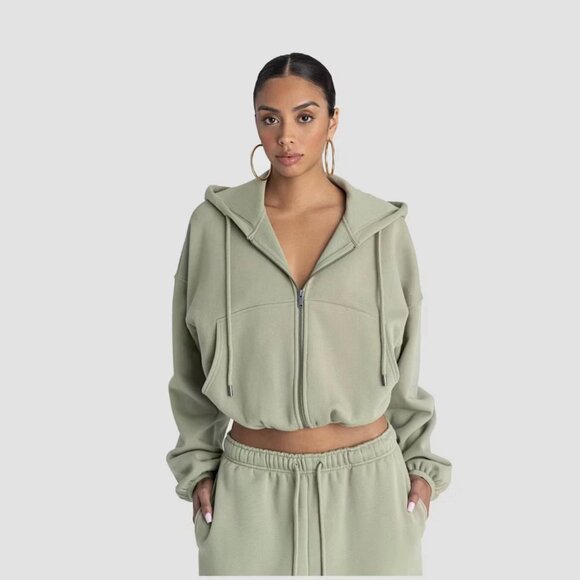 NWT KBB by Kahlana 2 piece SET Sweatsuit - Olive - Picture 2 of 10